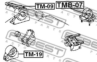 Подвеска FEBEST TMB-07