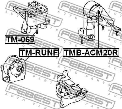 Подвеска FEBEST TMB-ACM20R