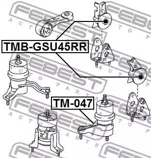 Подвеска FEBEST TMB-GSU45RR