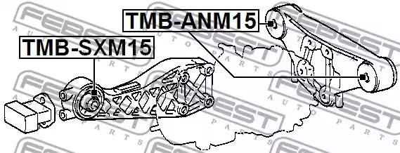 Подвеска FEBEST TMB-SXM15