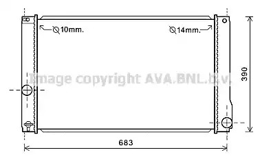 Теплообменник AVA QUALITY COOLING TO2608