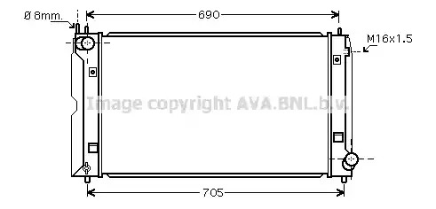 Теплообменник AVA QUALITY COOLING TOA2386