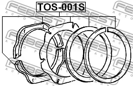 Ремкомплект FEBEST TOS-001S