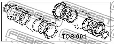 Ремкомплект FEBEST TOS-001