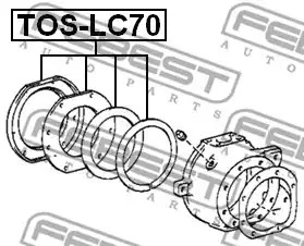 Ремкомплект FEBEST TOS-LC70