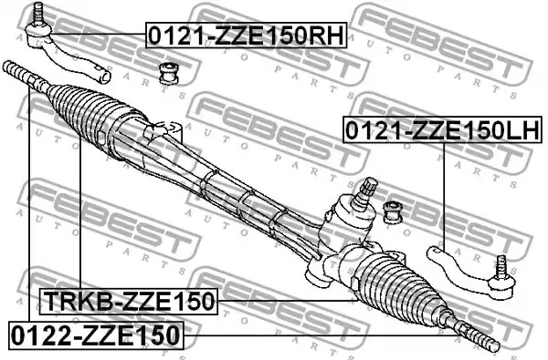 Пыльник FEBEST TRKB-ZZE150