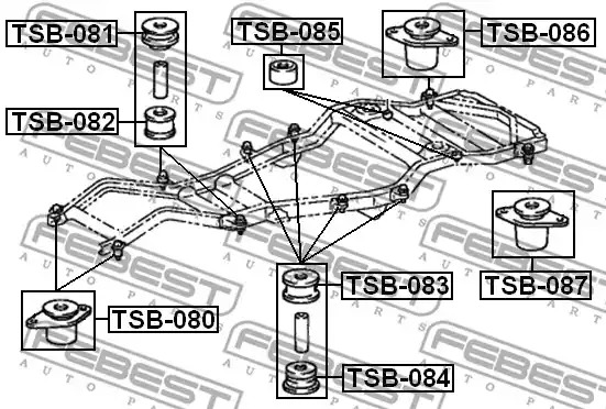 Подвеска FEBEST TSB-080