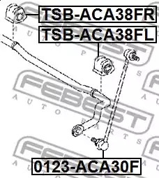 Подвеска FEBEST TSB-ACA38FL