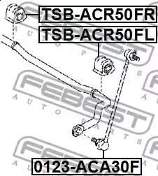 Подвеска FEBEST TSB-ACR50FL