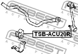 Подвеска FEBEST TSB-ACU20R