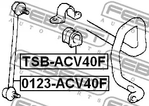 Подвеска FEBEST TSB-ACV40F