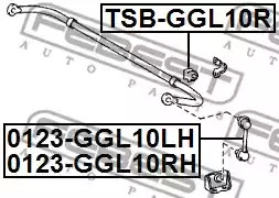 Подвеска FEBEST TSB-GGL10R