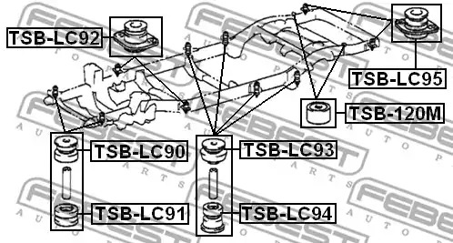 Подвеска FEBEST TSB-LC93