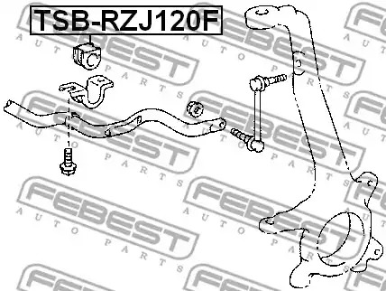 Подвеска FEBEST TSB-RZJ120F