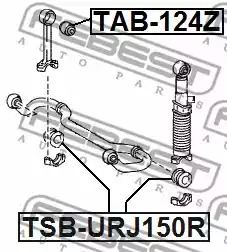 Подвеска FEBEST TSB-URJ150R