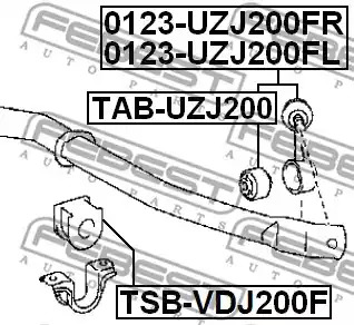 Подвеска FEBEST TSB-VDJ200F