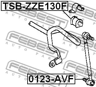 Подвеска FEBEST TSB-ZZE130F