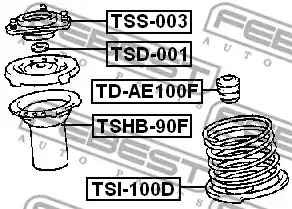 Защитный колпак / пыльник FEBEST TSHB-90F