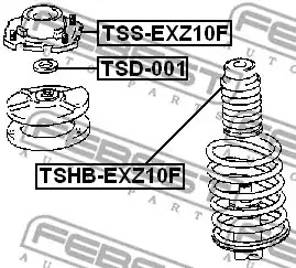 Защитный колпак / пыльник FEBEST TSHB-EXZ10F