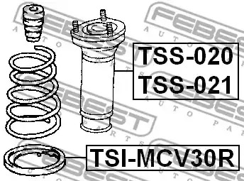 Тарелка пружины FEBEST TSI-MCV30R