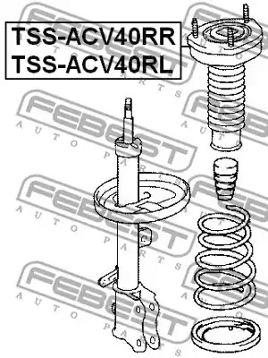 Подвеска FEBEST TSS-ACV40RR