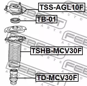 Подвеска FEBEST TSS-AGL10F