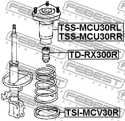 Подвеска FEBEST TSS-MCU30RR