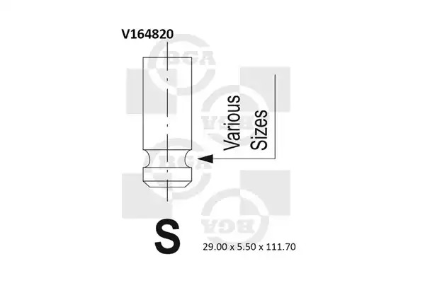 Клапан BGA V164820