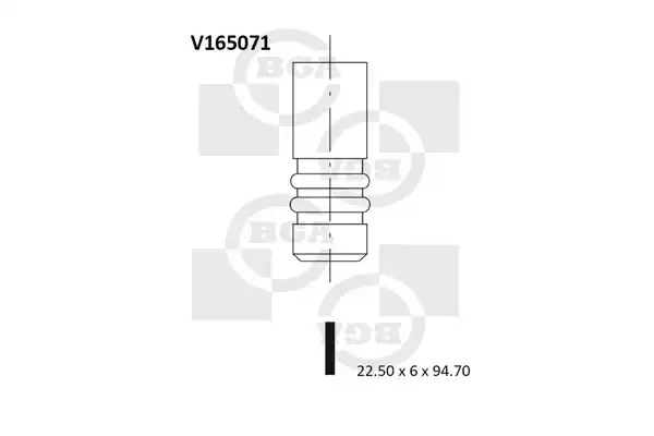 Клапан BGA V165071