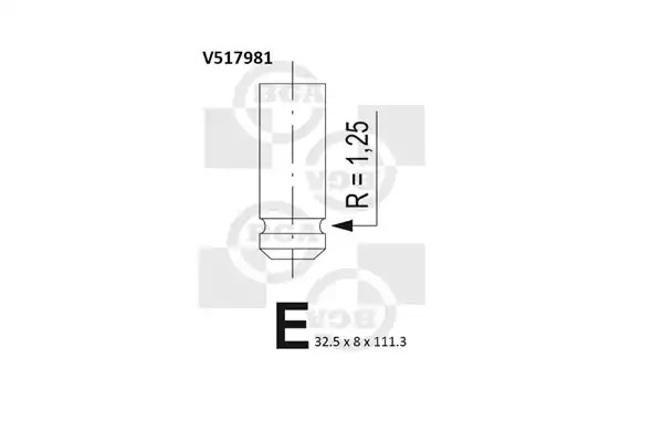 Клапан BGA V517981