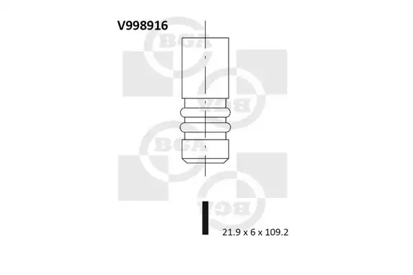 Клапан BGA V998916