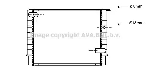 Теплообменник AVA QUALITY COOLING VO2033