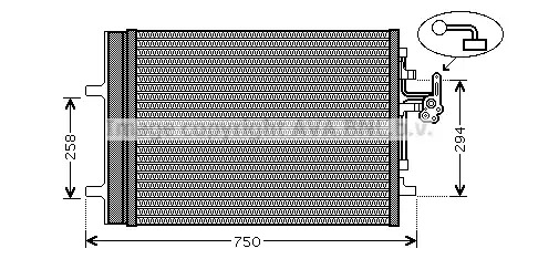 Конденсатор AVA QUALITY COOLING VO5161D