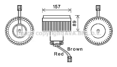 Электродвигатель AVA QUALITY COOLING VO8176