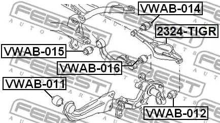 Подвеска FEBEST VWAB-011