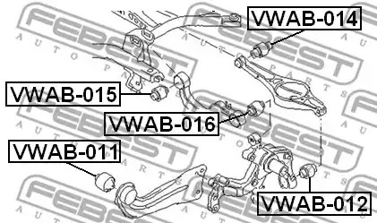 Подвеска FEBEST VWAB-014