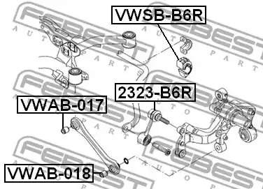 Подвеска FEBEST VWAB-017