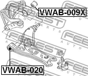 Подвеска FEBEST VWAB-020