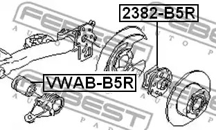 Подвеска FEBEST VWAB-B5R