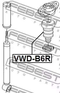 Амортизатор FEBEST VWD-B6R