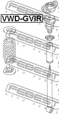 Амортизатор FEBEST VWD-GVIR