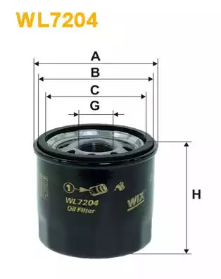 Фильтр WIX FILTERS WL7204