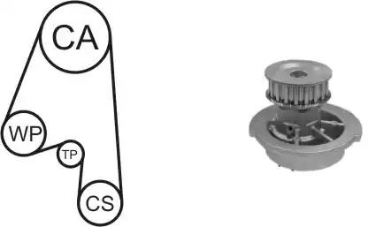 Комплект водяного насоса / зубчатого ремня AIRTEX WPK-163101