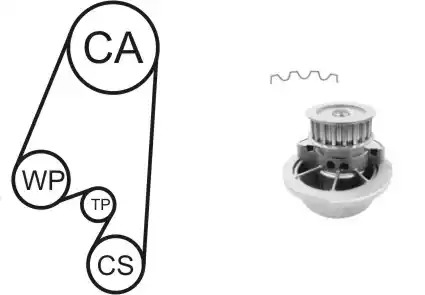 Комплект водяного насоса / зубчатого ремня AIRTEX WPK-167701