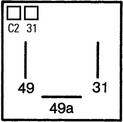 Реле HELLA 4DM 005 698-021