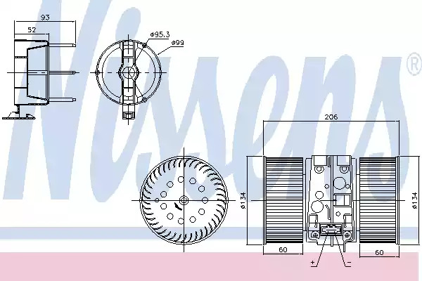 вентилятор NISSENS 87356