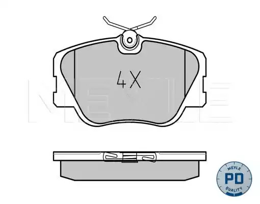 Комплект тормозных колодок MEYLE 025 209 4119/PD (21028, 20941, MBP0053PD)