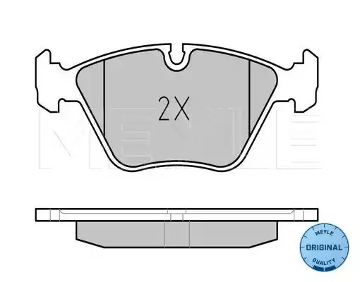 Комплект тормозных колодок MEYLE 025 209 6820 (21064, D394-7395, 20968, 7395 D394, MBP0058)