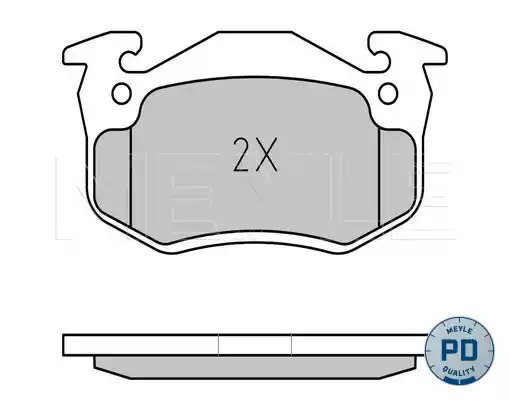 Комплект тормозных колодок MEYLE 025 209 7311/PD (20974, 20973, MBP0059PD)