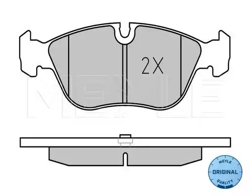 Комплект тормозных колодок MEYLE 025 212 7319 (21274, 21273, MBP0101)